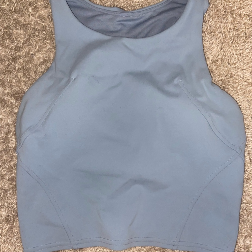 lululemon athletica Light Blue Racerback Crop Tank